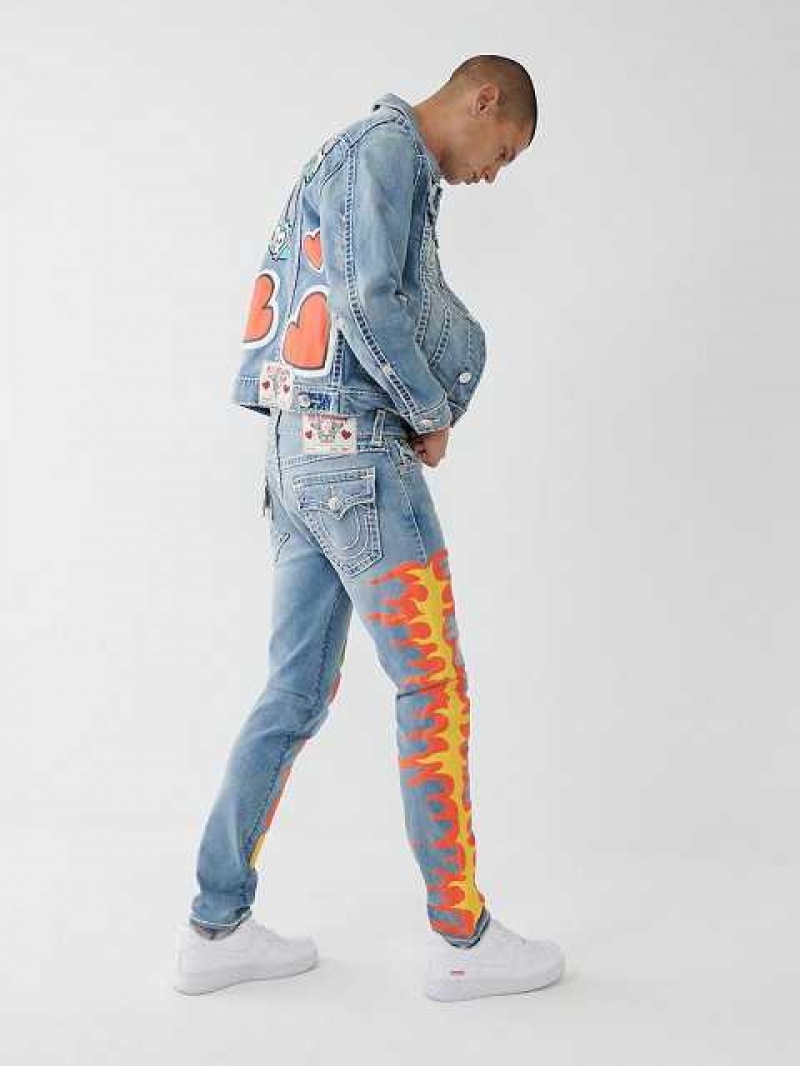 True Religion Tr X Chief Keef Skinny Jeans Herr Blå | OVB603524