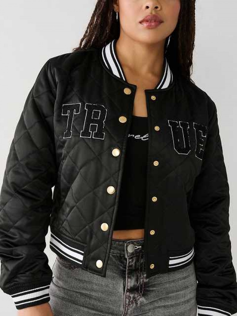 True Religion True Bomber Jacka Dam Svarta | MPH702941