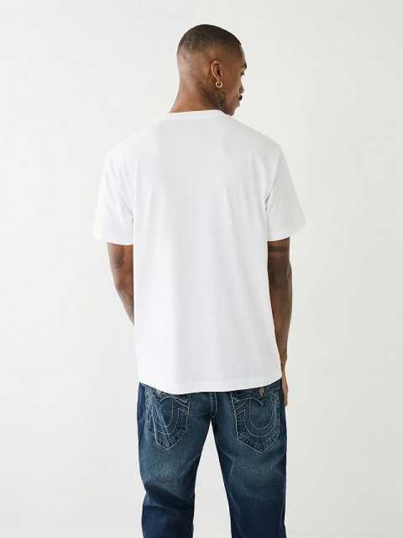 True Religion True Buddha Logo T-shirt Herr Vita | YRN985470