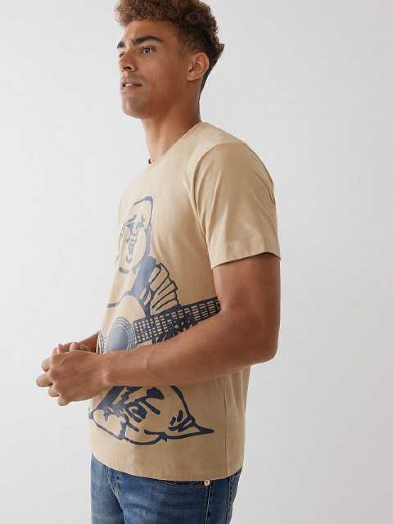 True Religion True Buddha T-shirt Herr Beige | PZA190382