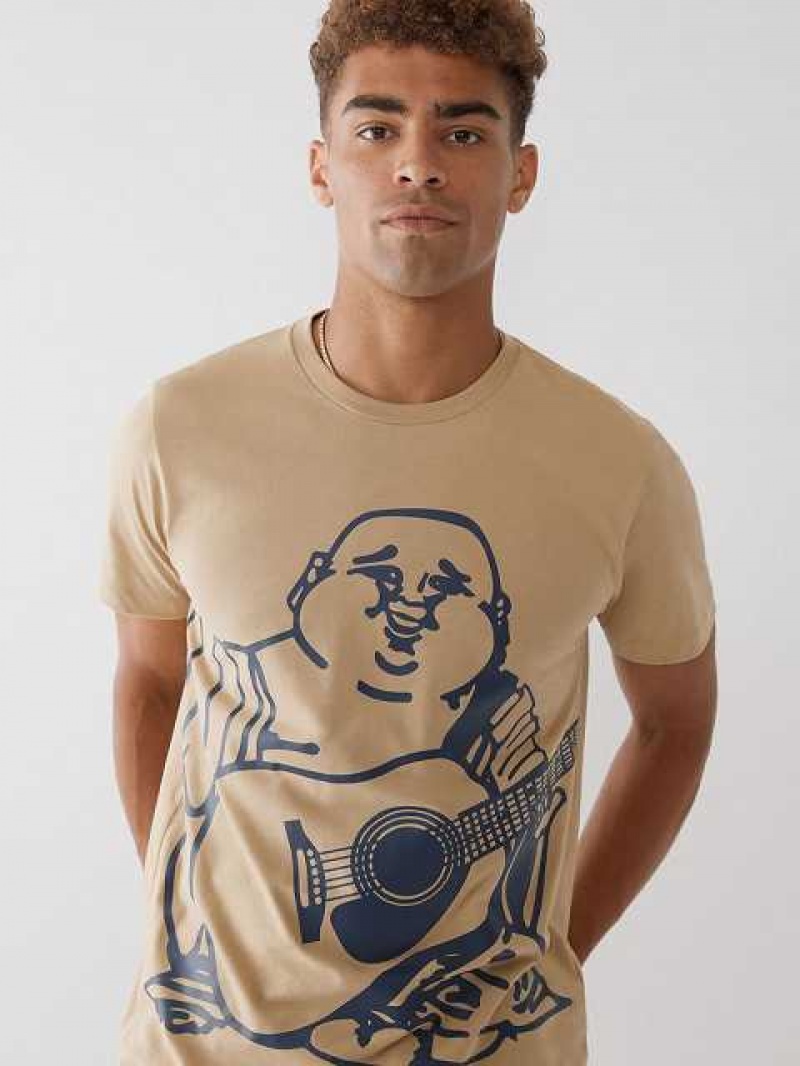 True Religion True Buddha T-shirt Herr Beige | PZA190382