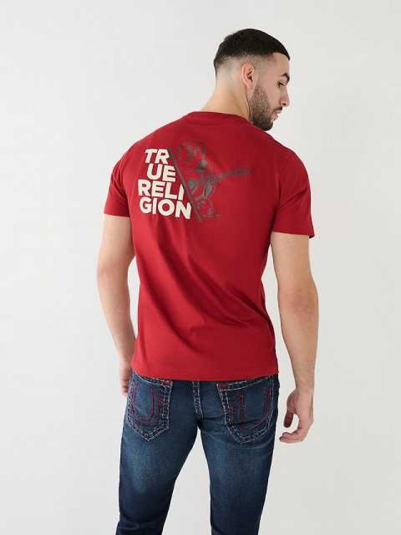 True Religion True Buddha T-shirt Herr Röda | GYX967250