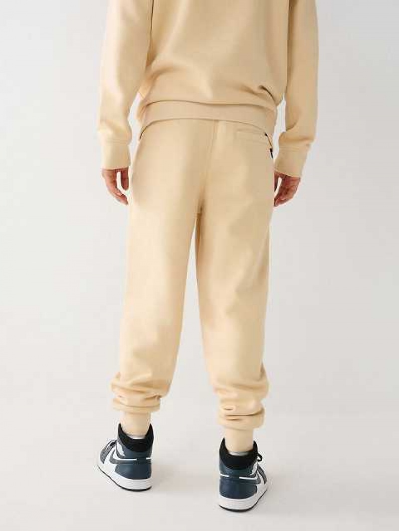 True Religion True Logo Joggingbyxor Herr Beige | OYT815029