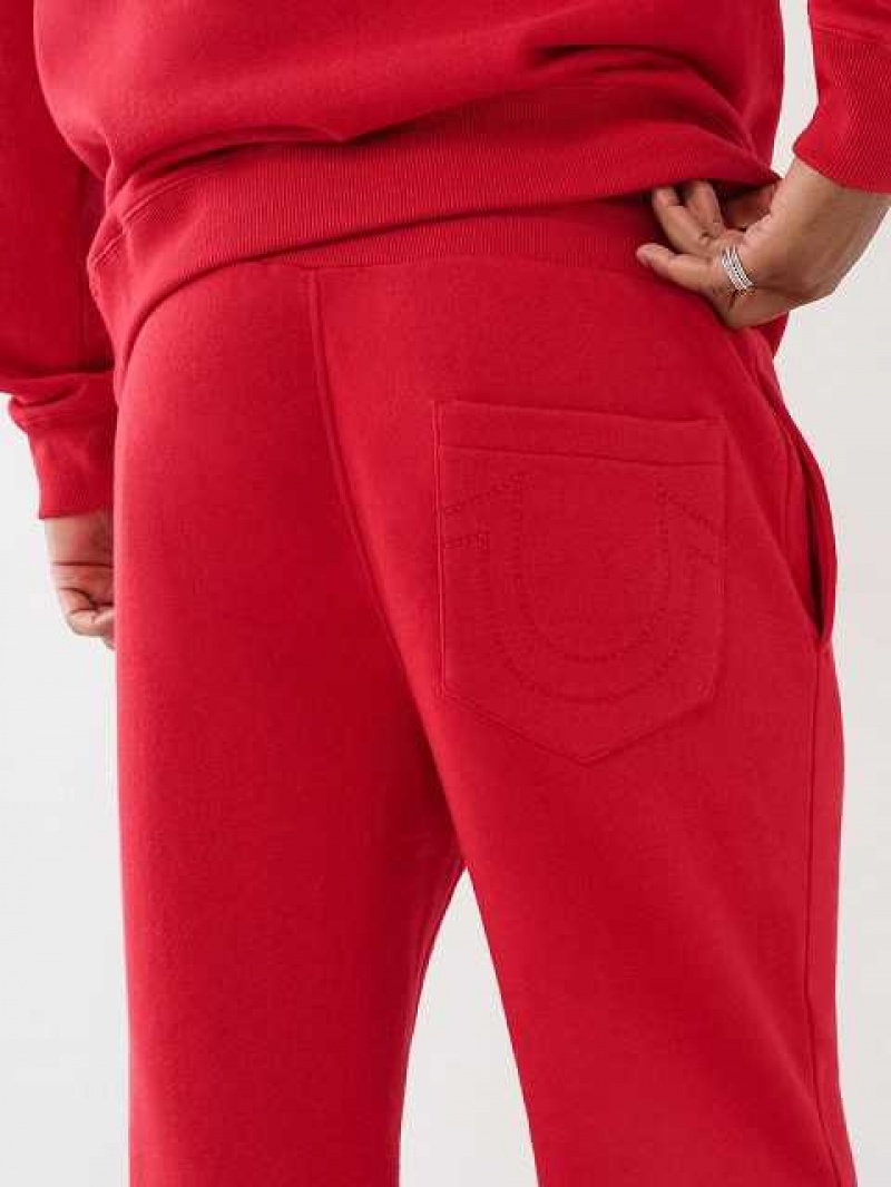 True Religion True Logo Joggingbyxor Herr Röda | NOK651978