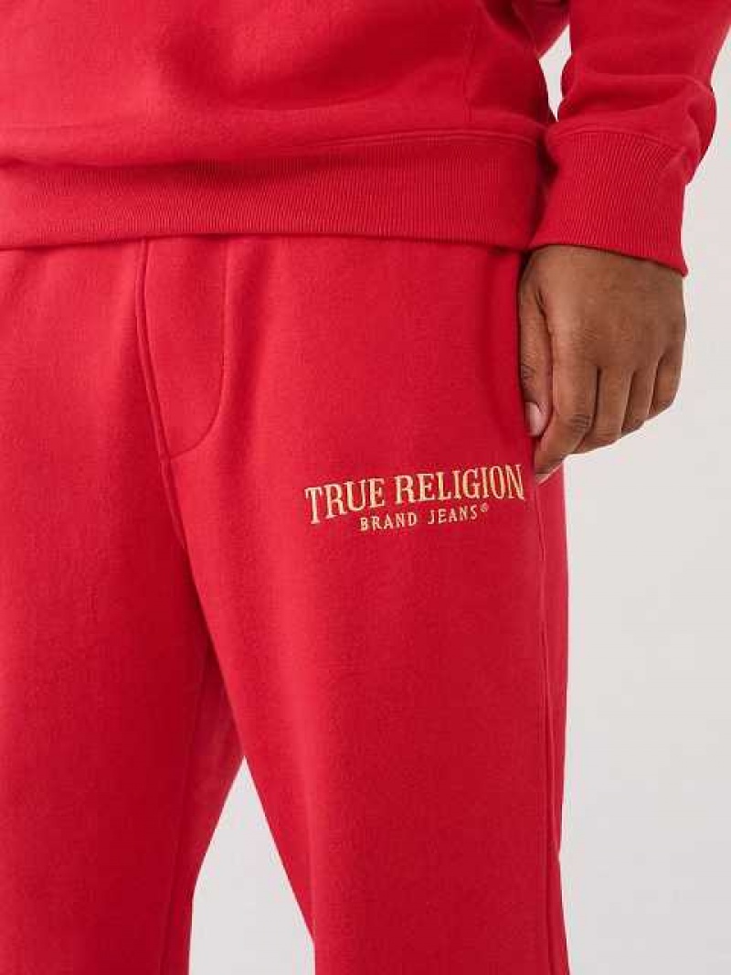 True Religion True Logo Joggingbyxor Herr Röda | NOK651978