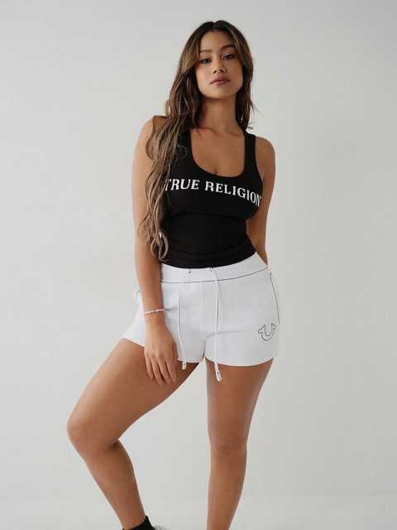 True Religion True Logo Linne Dam Svarta | AEX859160