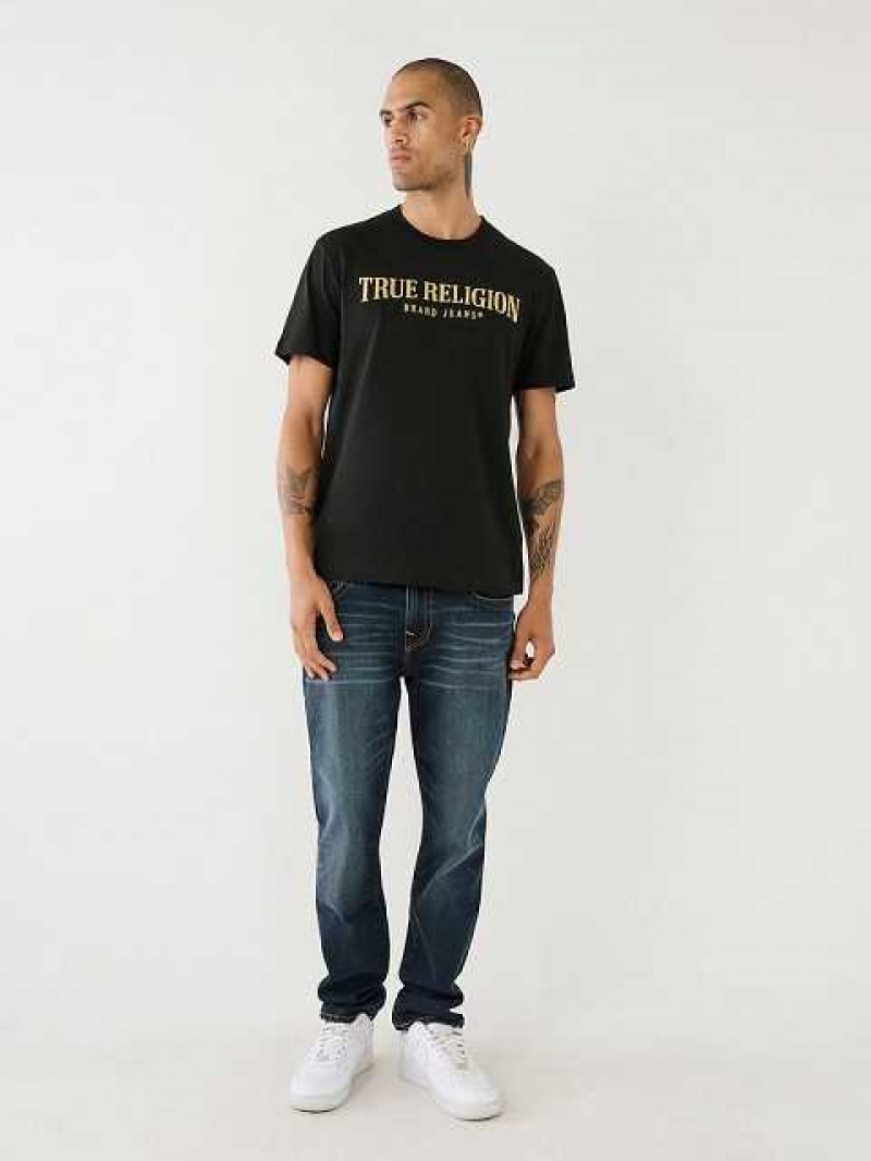 True Religion True Logo T-shirt Herr Svarta | TRD320956