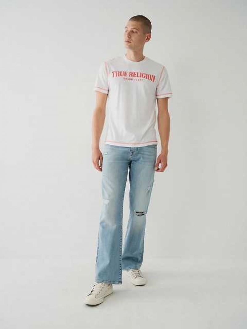 True Religion True Logo T-shirt Herr Vita | VMW749206