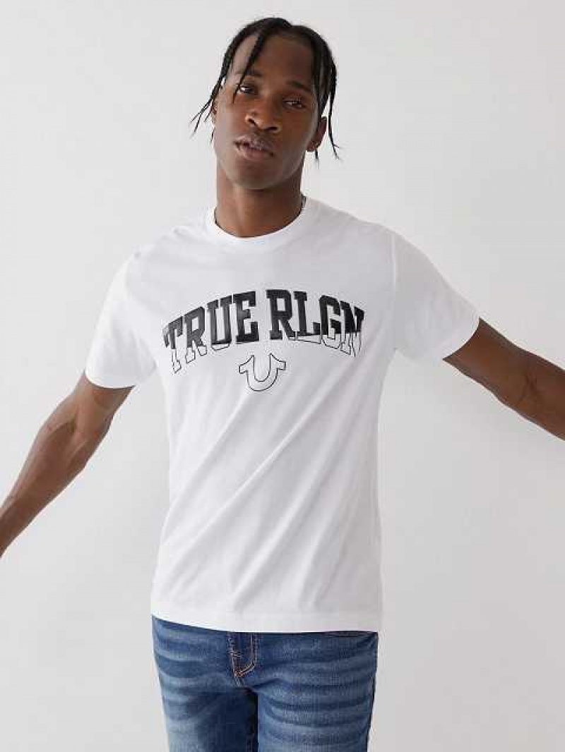 True Religion True Logo T-shirt Herr Vita | WZF624185