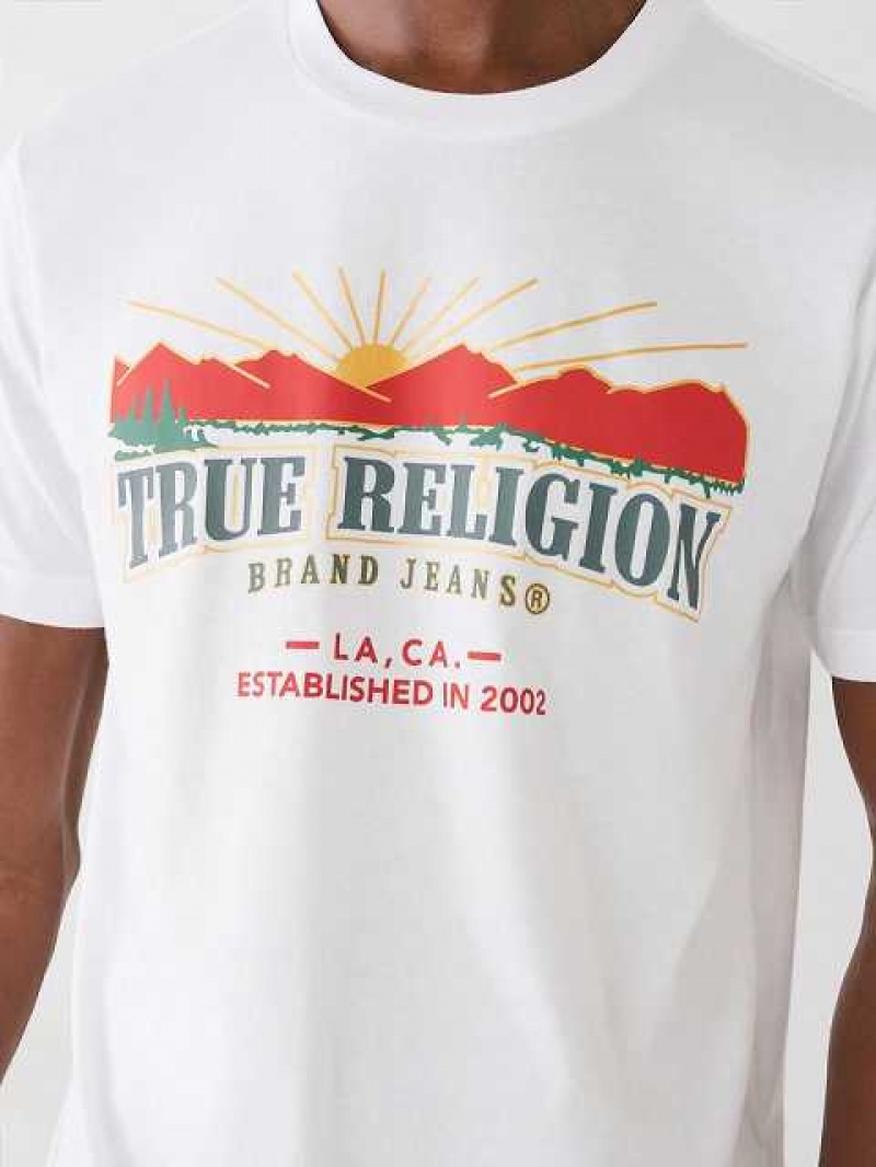 True Religion True Logo T-shirt Herr Vita | NRA382790