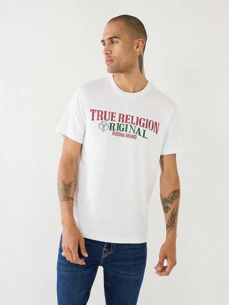 True Religion True Logo T-shirt Herr Vita | THR165407