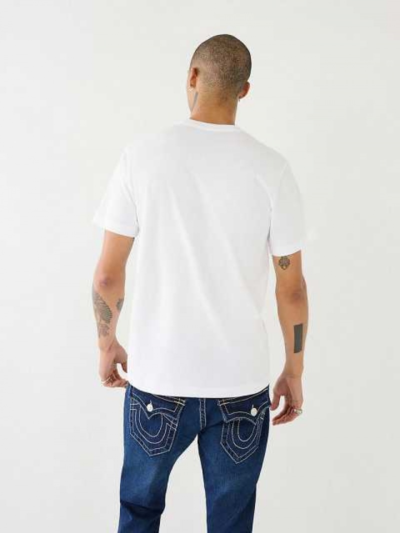 True Religion True Logo T-shirt Herr Vita | THR165407