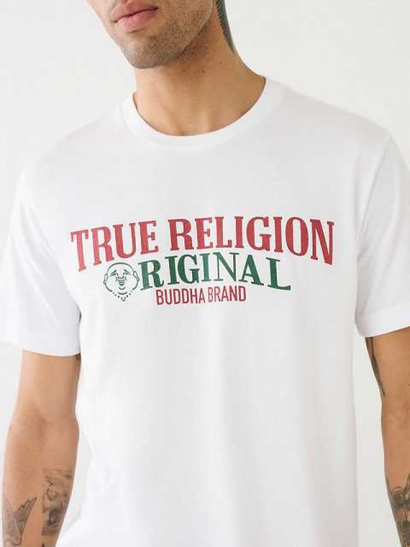 True Religion True Logo T-shirt Herr Vita | THR165407