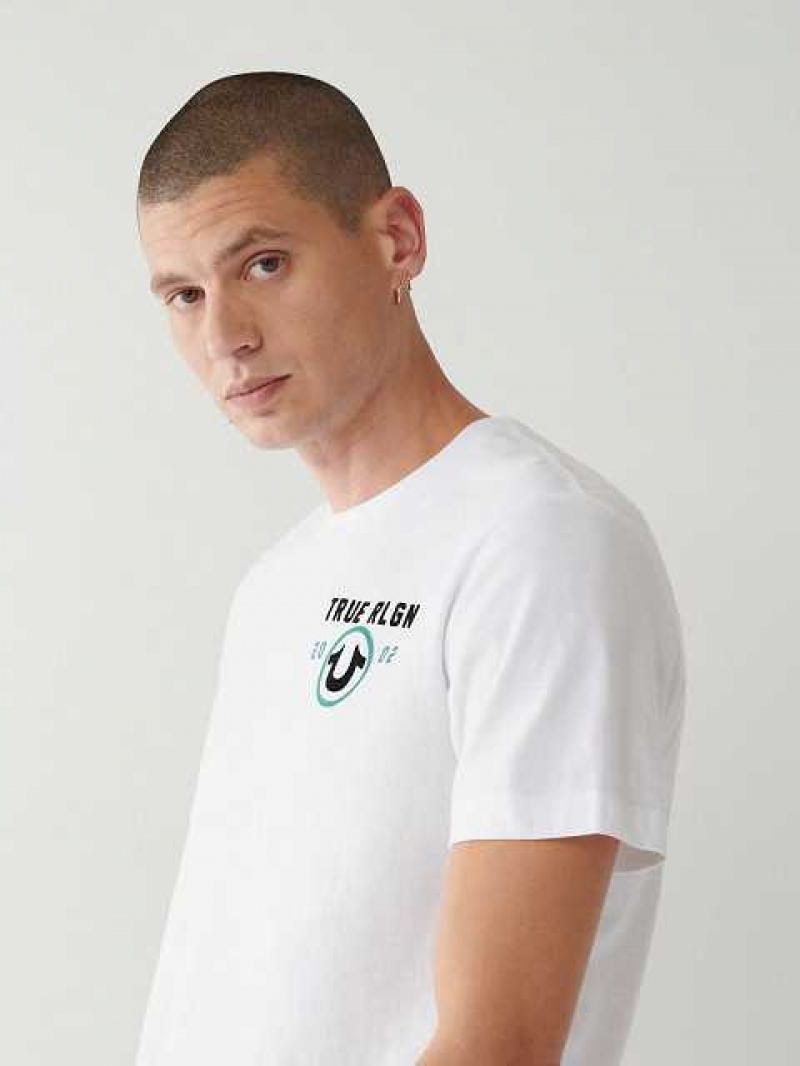 True Religion True Logo T-shirt Herr Vita | CXT948753