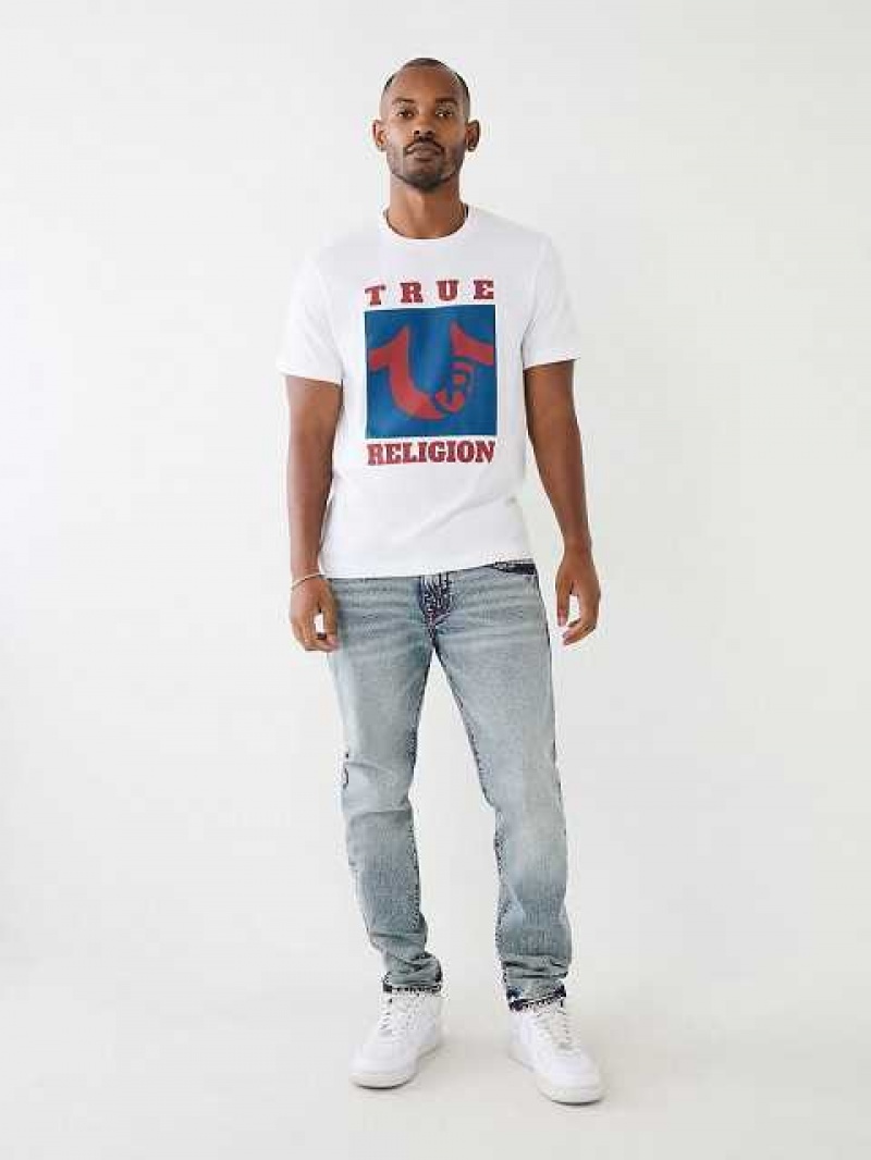 True Religion True Logo T-shirt Herr Vita | BVO472083