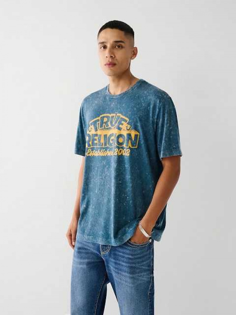 True Religion True Relaxed T-shirt Herr Blå | DAY186524