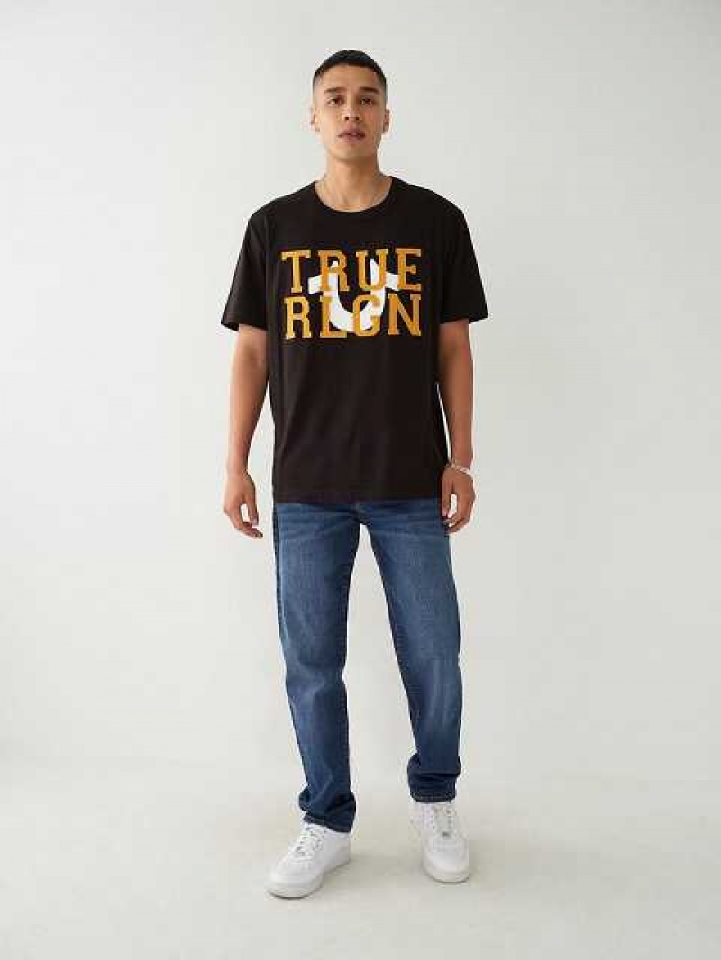 True Religion True Relaxed T-shirt Herr Svarta | EIH284095