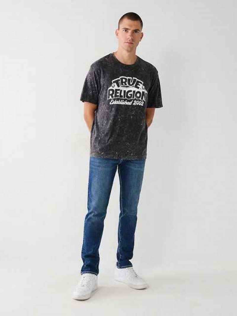 True Religion True Relaxed T-shirt Herr Svarta | QDS836594