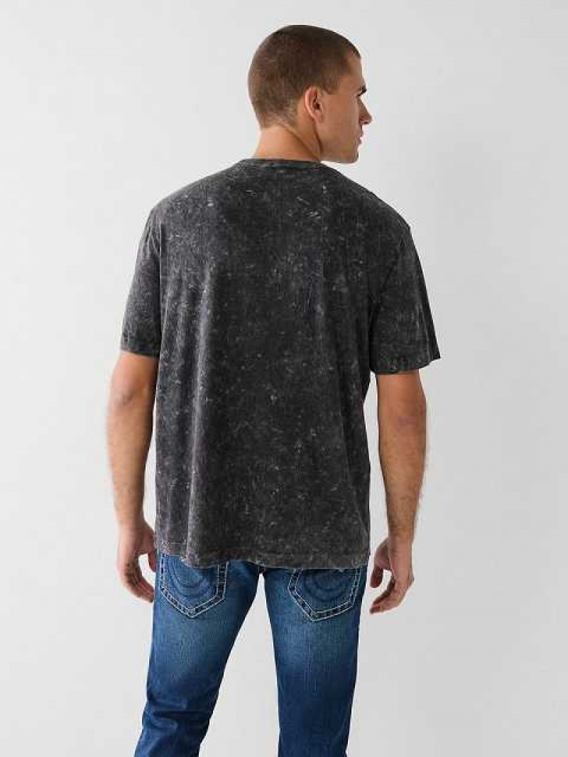 True Religion True Relaxed T-shirt Herr Svarta | QDS836594