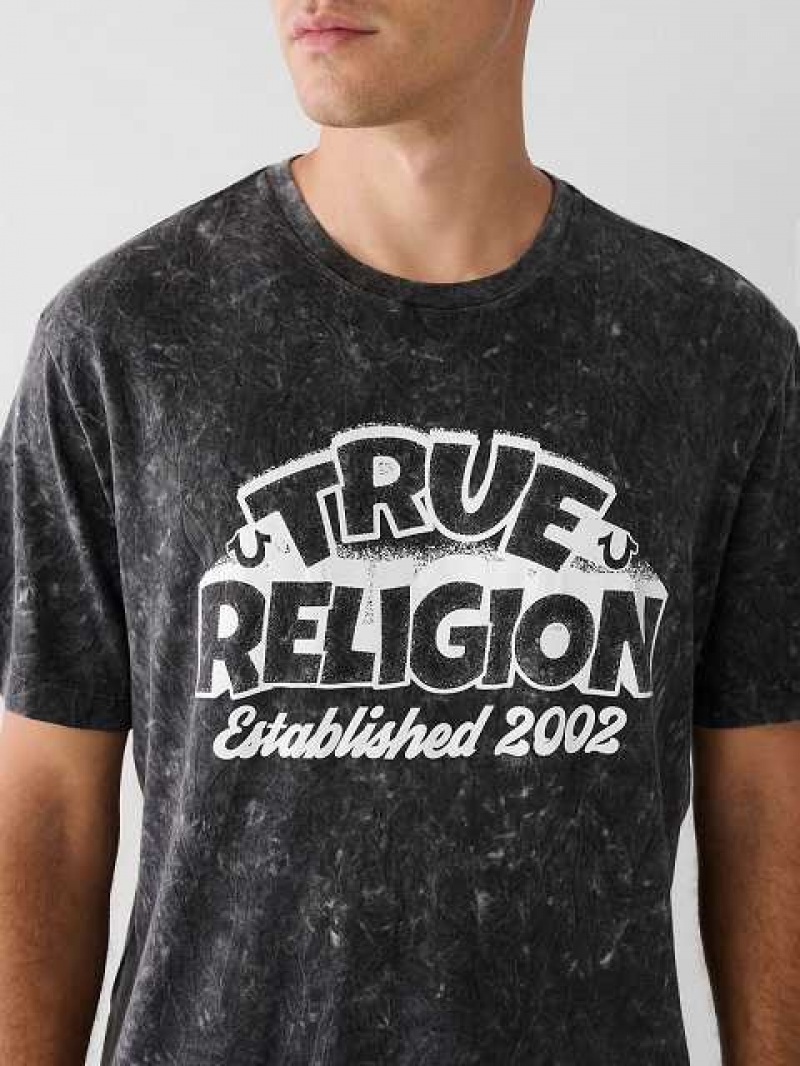 True Religion True Relaxed T-shirt Herr Svarta | QDS836594