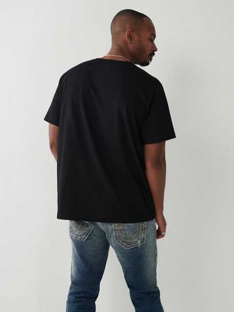 True Religion True Relaxed T-shirt Herr Svarta | DVN953278