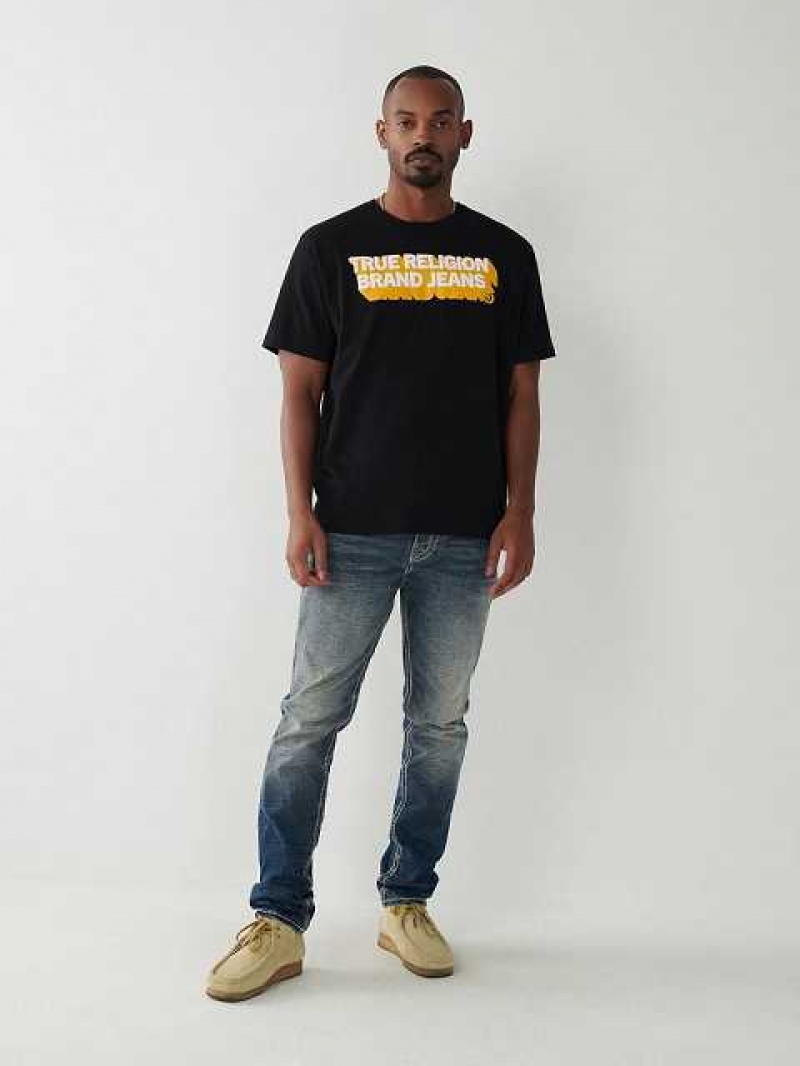 True Religion True Relaxed T-shirt Herr Svarta | DVN953278