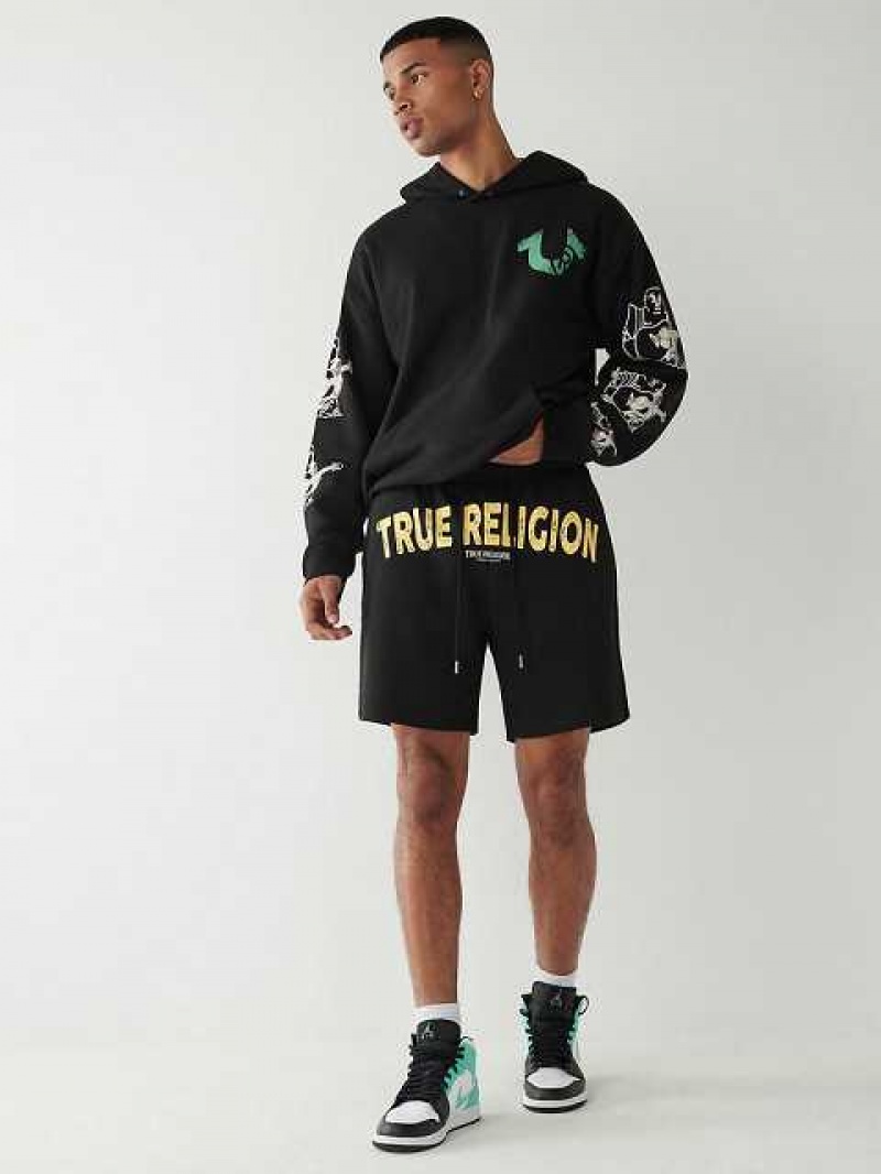 True Religion True Sweat Shorts Herr Svarta | HMK938056