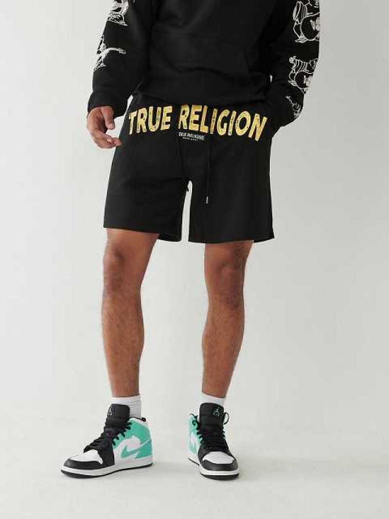 True Religion True Sweat Shorts Herr Svarta | HMK938056