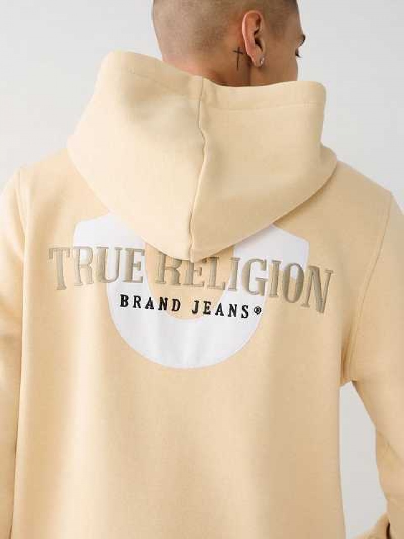 True Religion True Zip Hoodie Herr Beige | UIA135764